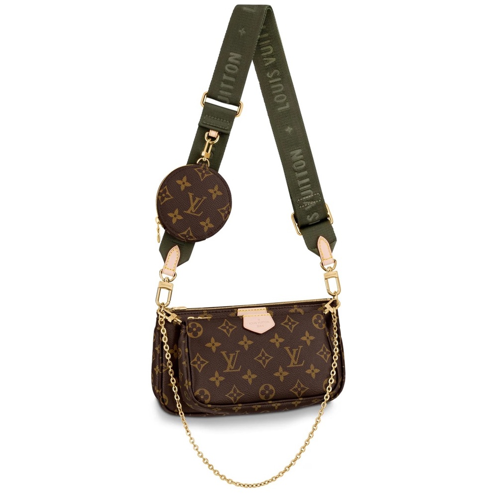 100% Authentic! Louis Vuitton Multi Pochette green